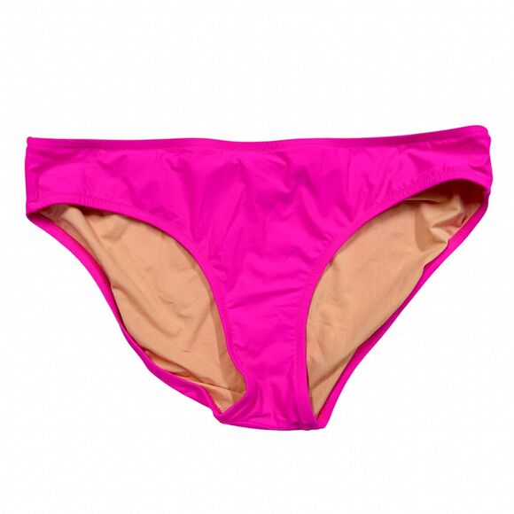 J.Crew Medium Women's Swimsuit Bottom‎ Neon Flamingo Bikini Bottom (7) - Picture 1 of 11